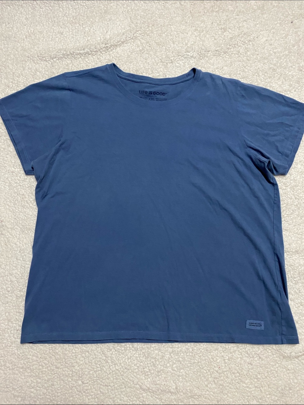 Life Is Good Women's size XXL Navy Short Sleeve Crew Tee shirt